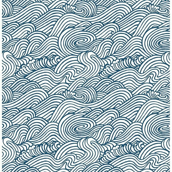 Nuwallpaper Navy Saybrook Peel & Stick Wallpaper NUS3562